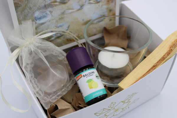 Mindfulness box rock crystal - content