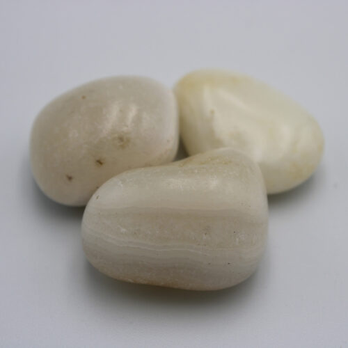 Friedensachat weiss - Trommelsteine