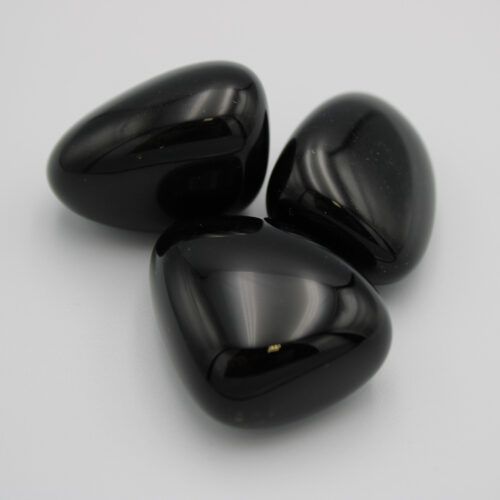Obsidian Trommelsteine Schwarz