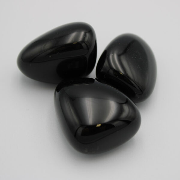 Obsidian Trommelsteine Schwarz