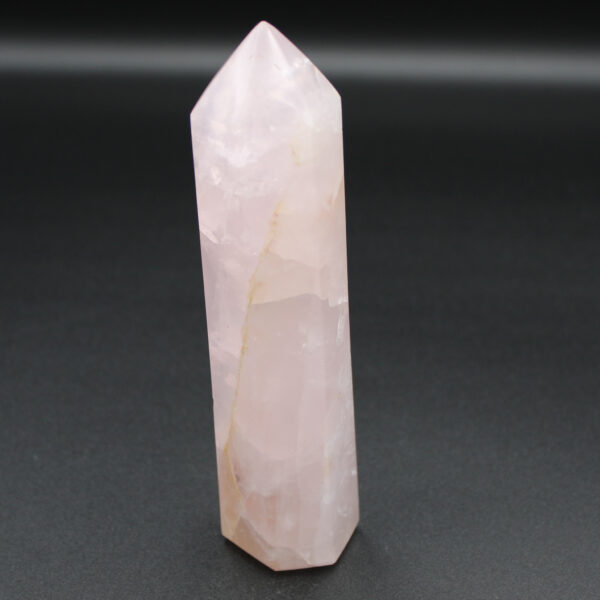 Rosenquarz-Obelisk-301g Spitze