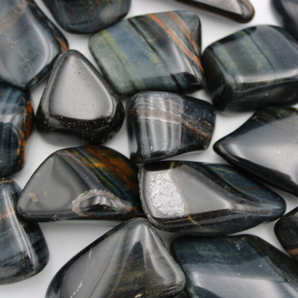 Tiger's Eye Tumbled Stones - Blue - Bundle