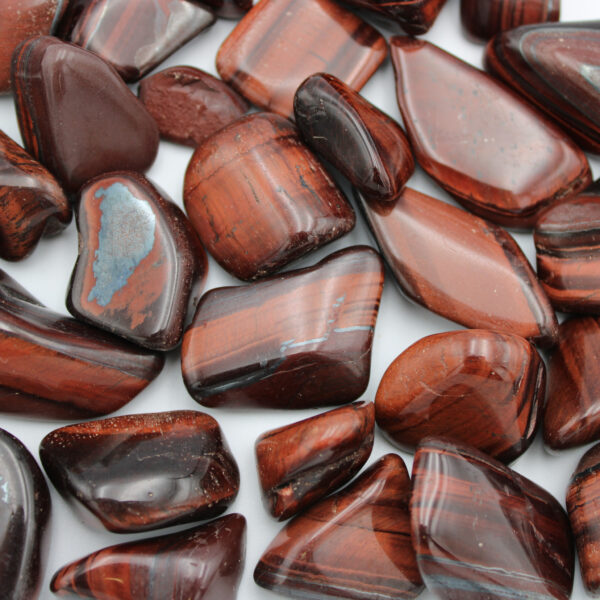 Tigerauge rot Trommelsteine - Bundle