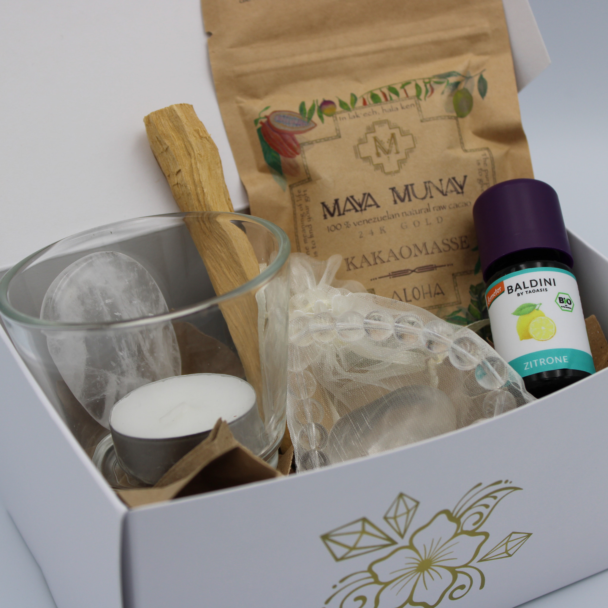 Mindfulness Box Rock Crystal incl. ceremonial cacao