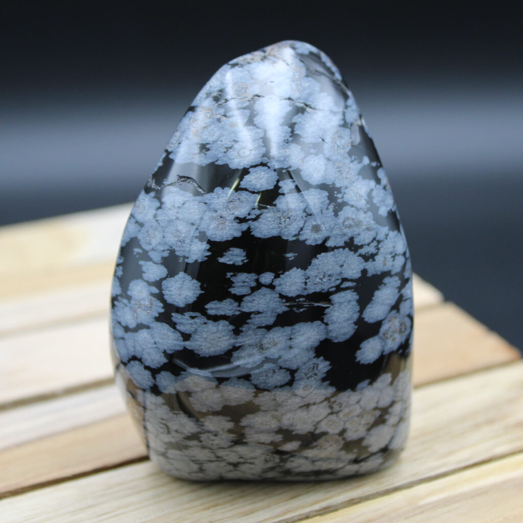  Schneeflocken-Obsidian Freeform 271 g Unikat
