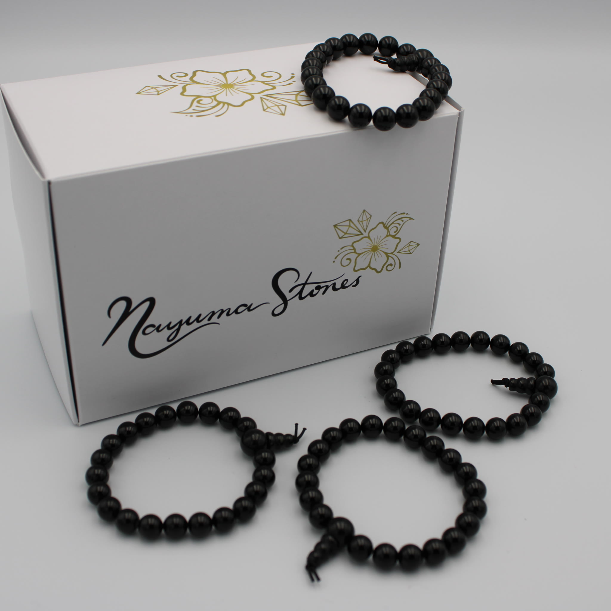 Edelstein Schörl Turmalin Armband