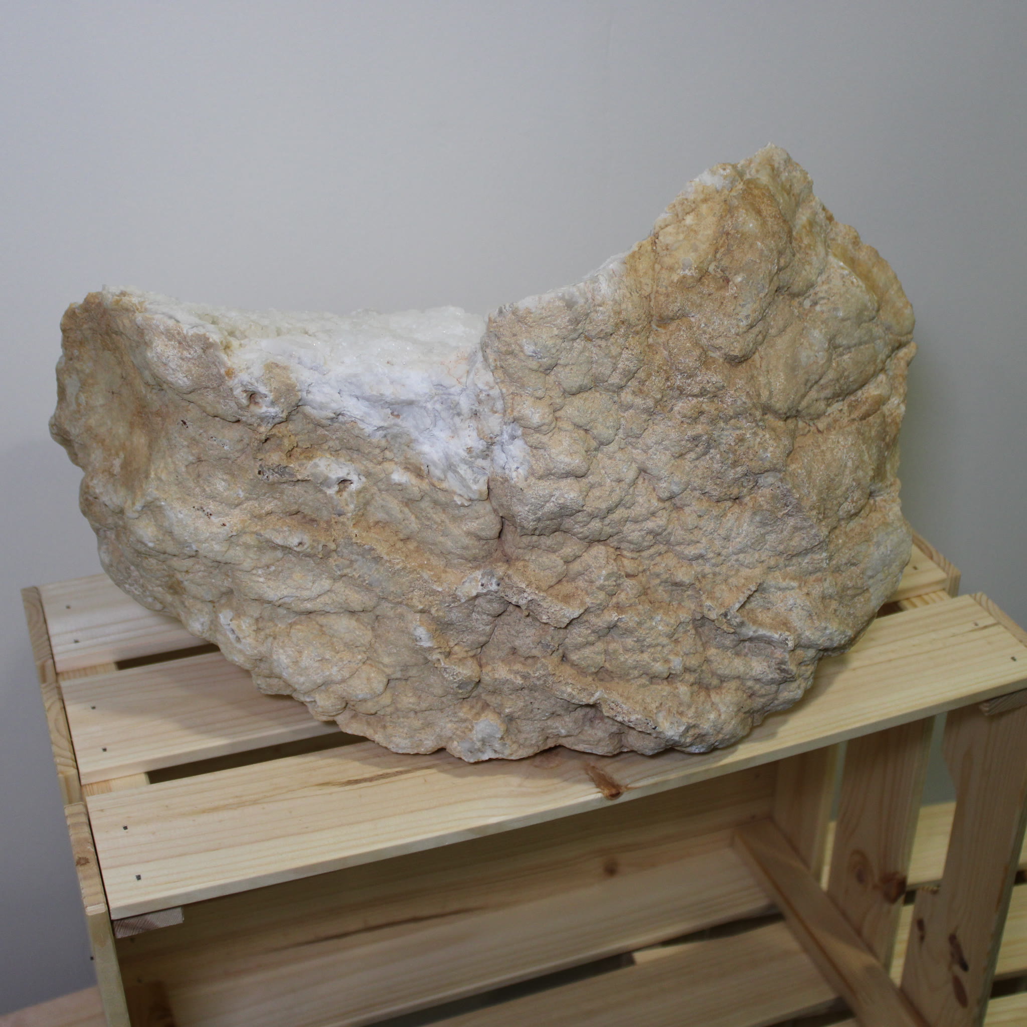 Quartz geode, grade A, made of white quartz - beautiful, unique XXL piece - Image 9