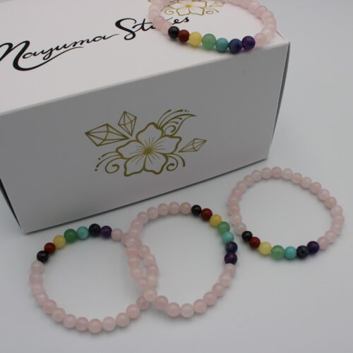 Kinder Chakra Armband Rosenquarz