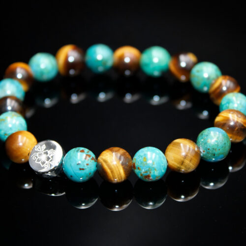 Goldene Balance - Tigerauge Chrysokoll