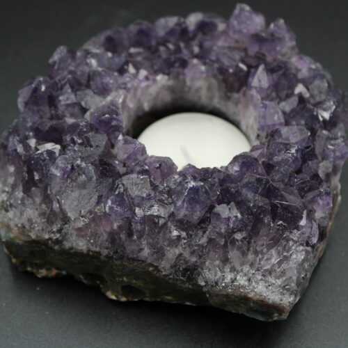 Amethyst Cluster Teelichthalter