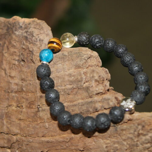 Armband Apatit Citrin Tigerauge Nature