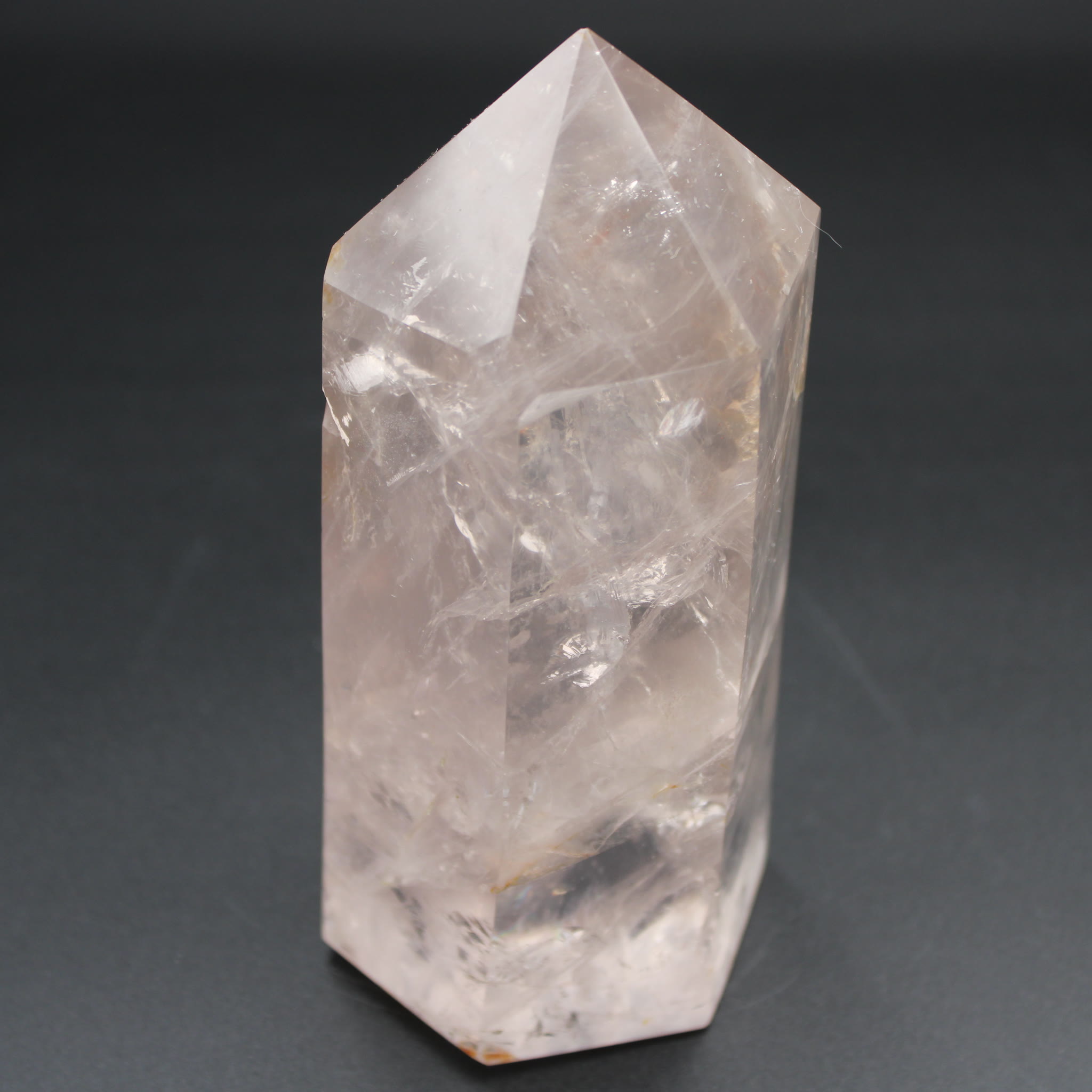 Rauchquarz Obelisk 1314g side