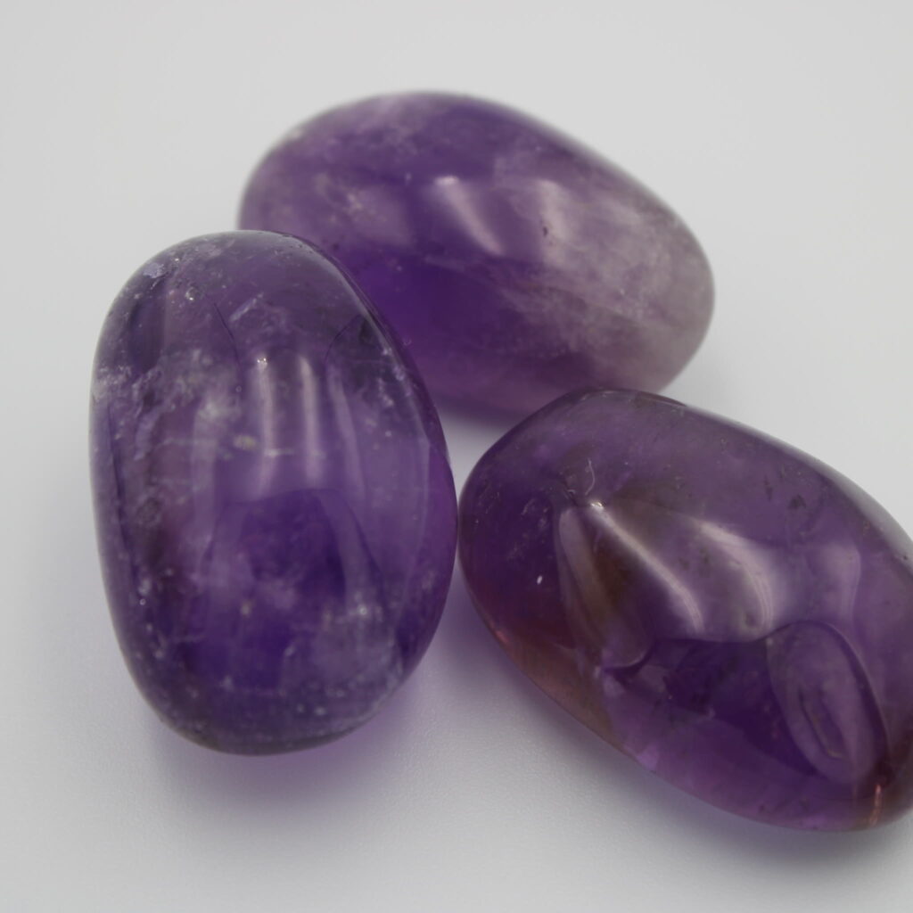 Klare Amethyst Trommelsteine