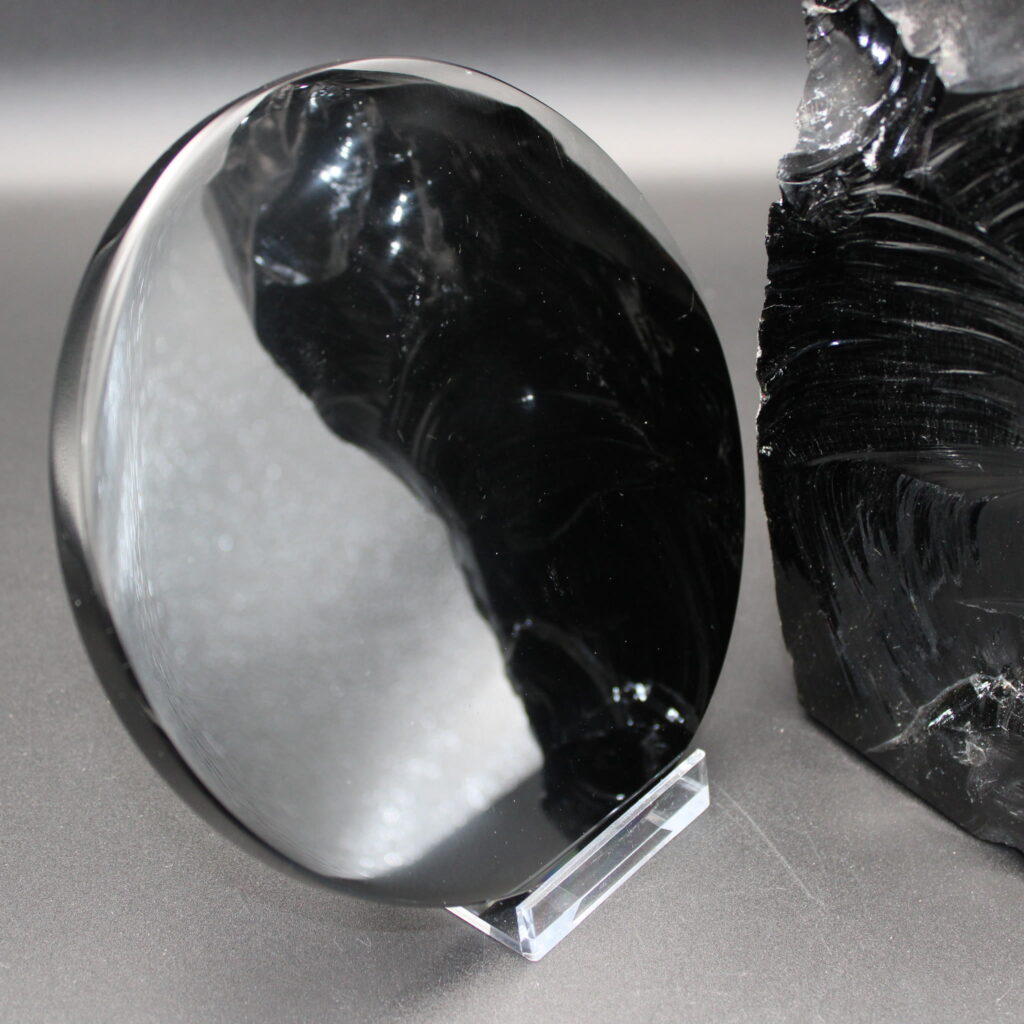 Obsidianspiegel 15 cm