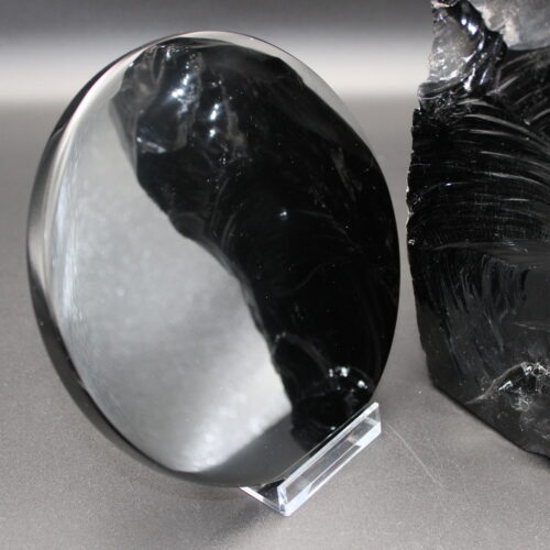 Obsidianspiegel 15 cm