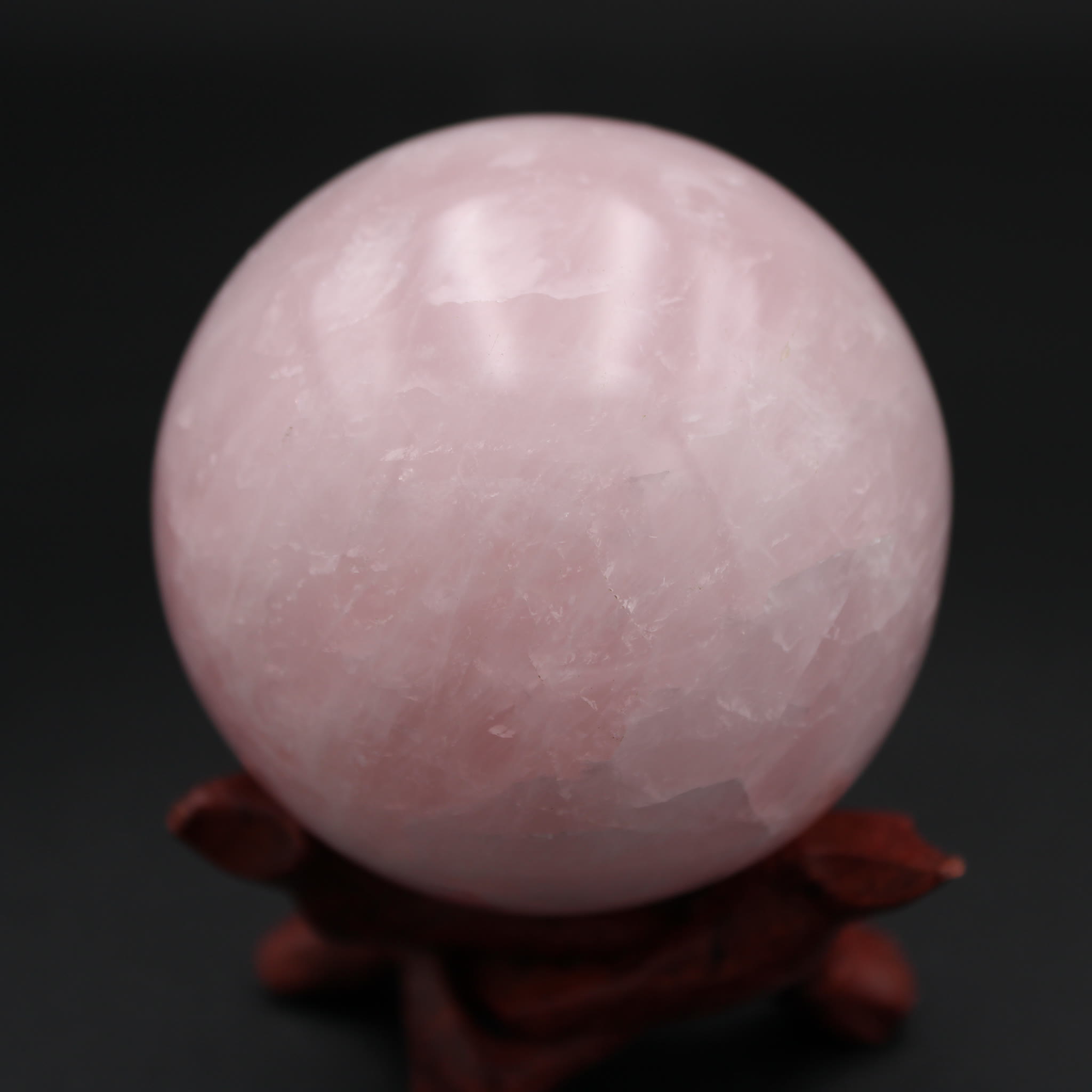 Rosenquarz Kugel 528g