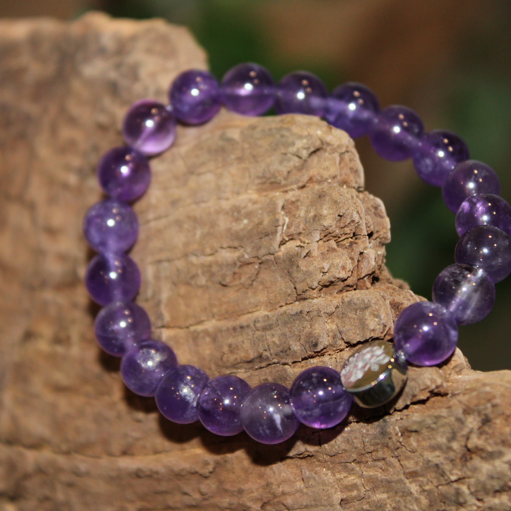 Armband Amethyst nature
