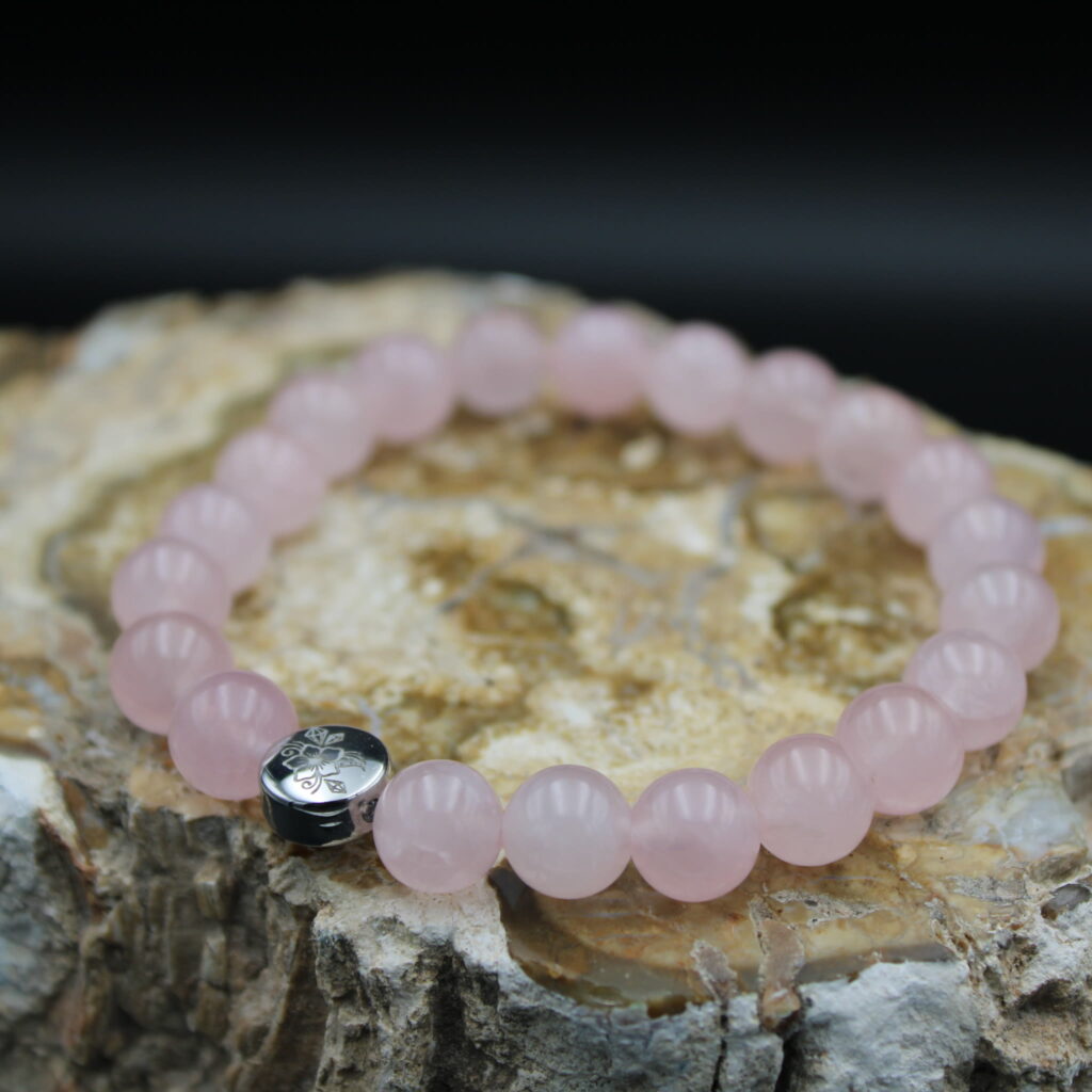 Armband Rosenquarz nature