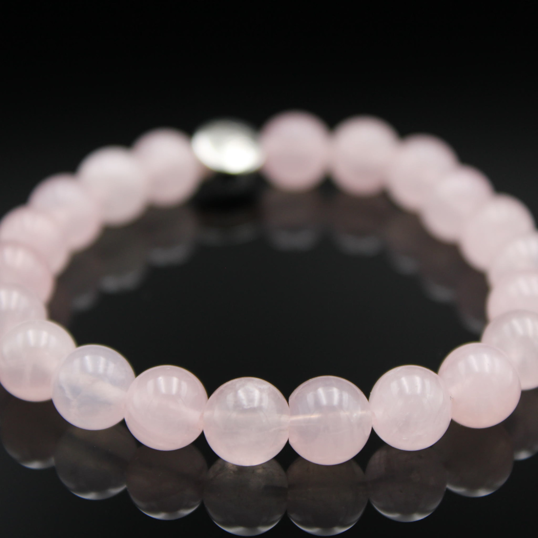 Liebe & Geborgenheit · Armband · Rosenquarz · 8 mm Perlen – Bild 2