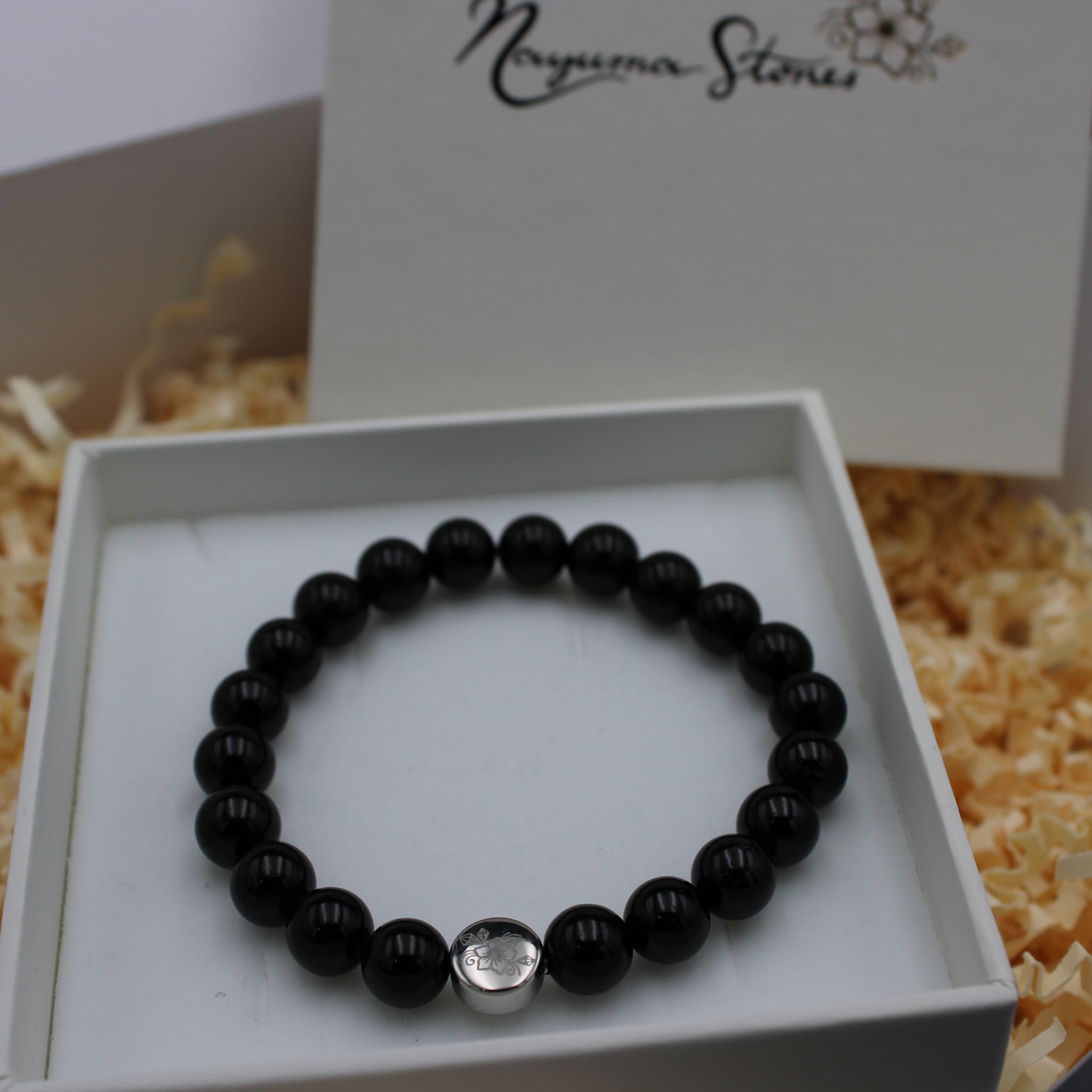 Armband Schwarzer Turmalin Box