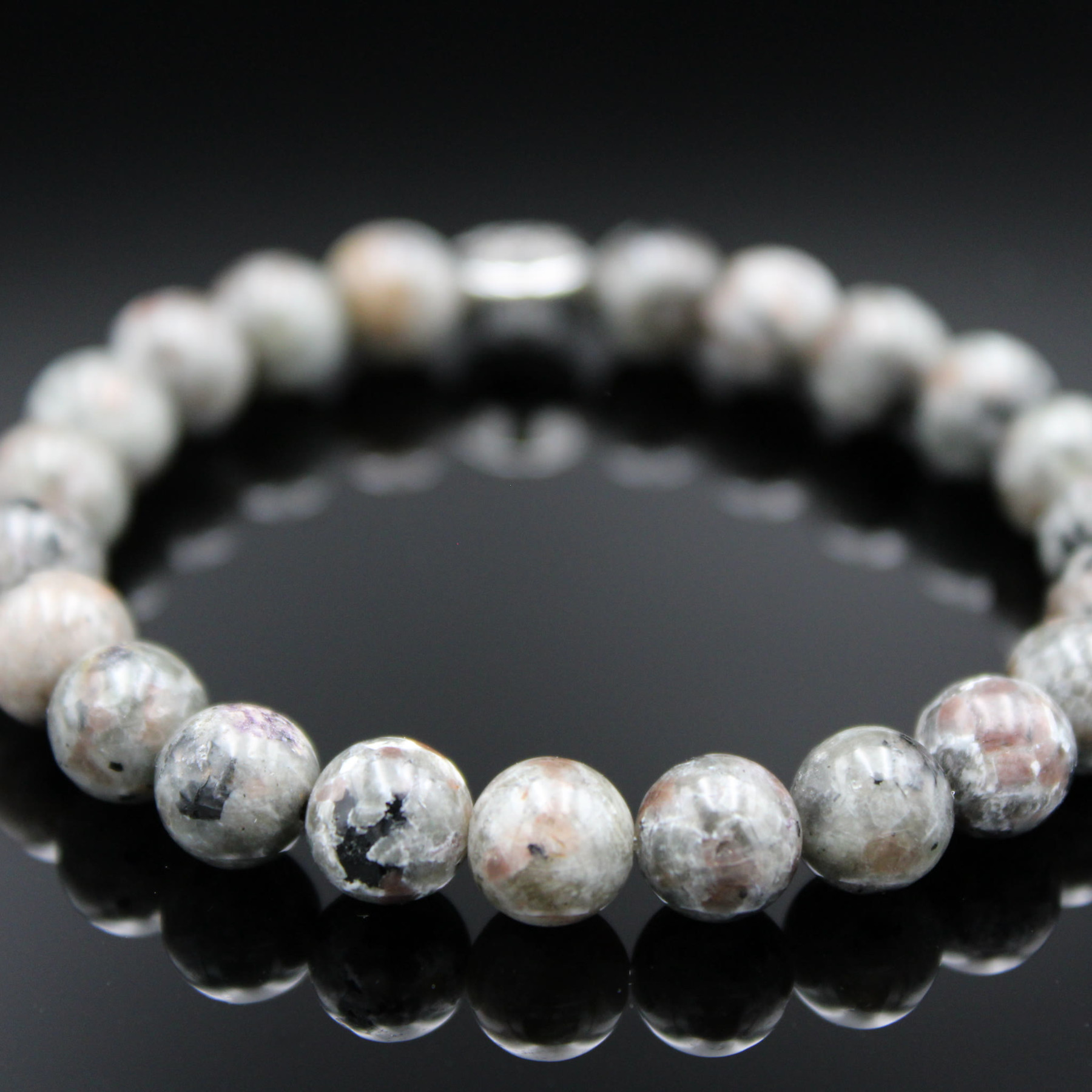 Verborgenes Licht & Erkenntnis · Armband · Yooperlite · 8 mm Perlen – Bild 5