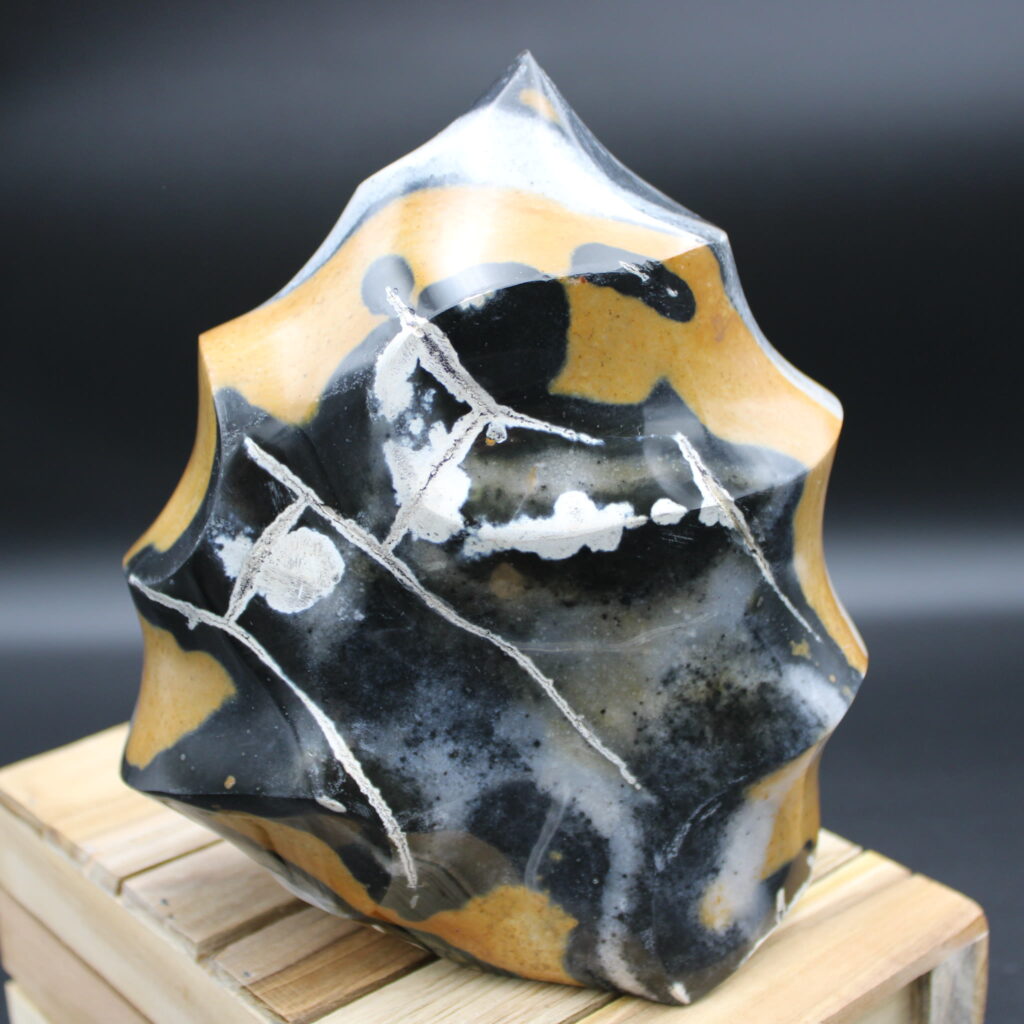 Jaspis-Chalcedon Flamme 2442g