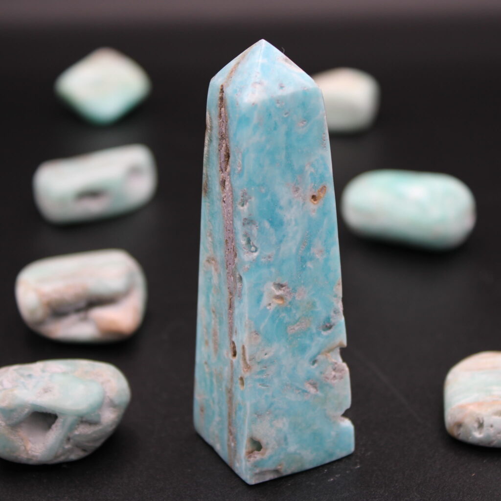 Karibik-Calcit Obelisk 118g