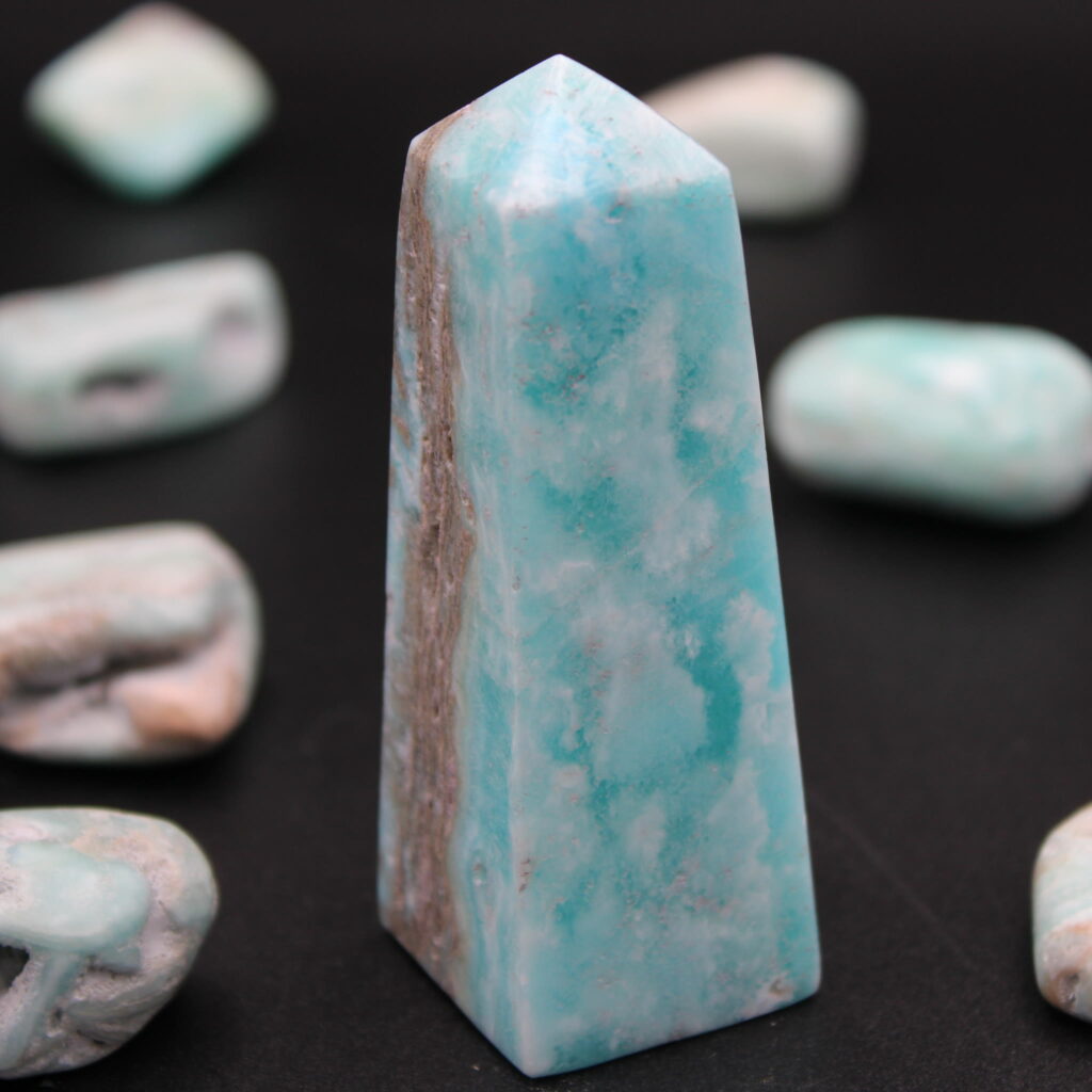 Karibik-Calcit Obelisk 135g