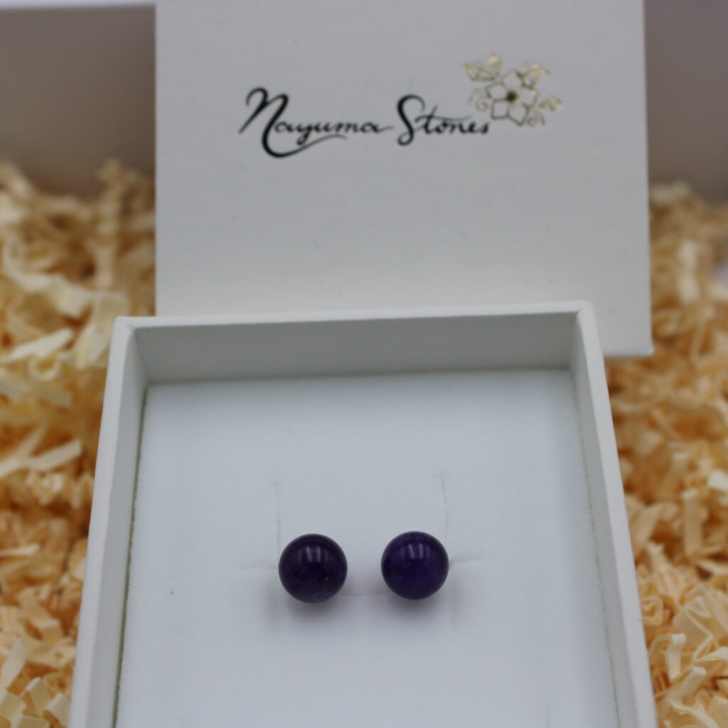 Ohrstecker Amethyst 8mm