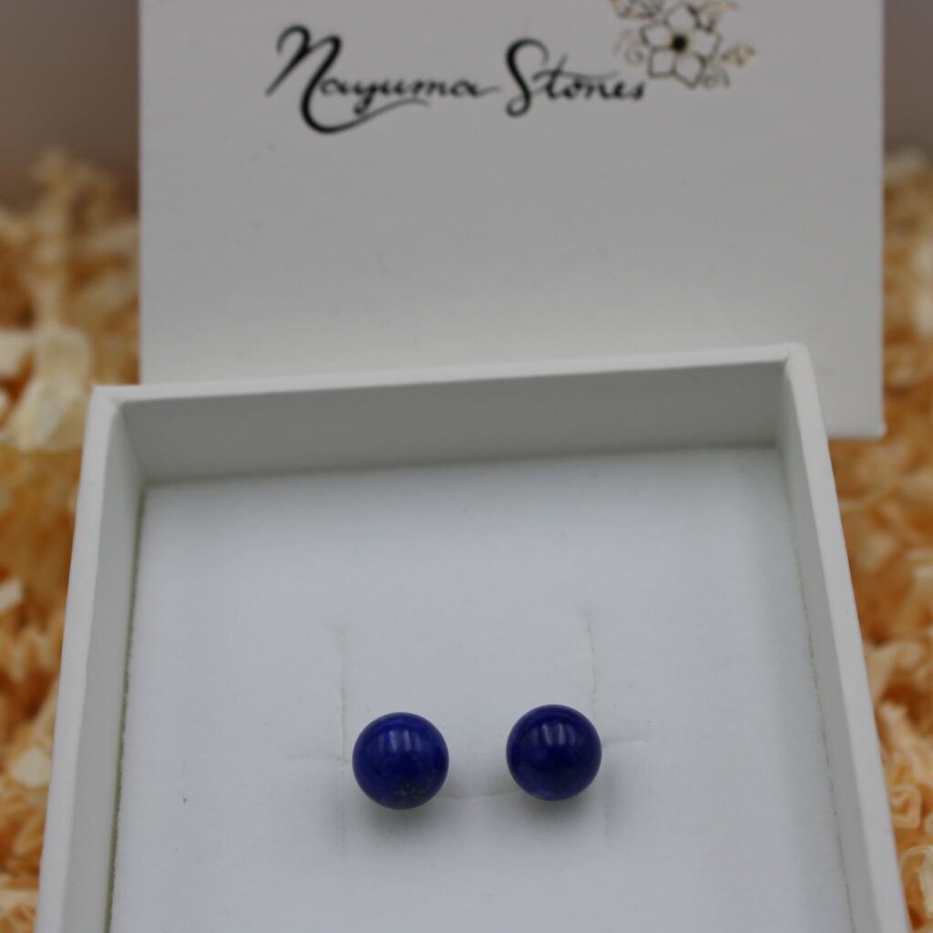 Ohrstecker Lapislazuli 8mm