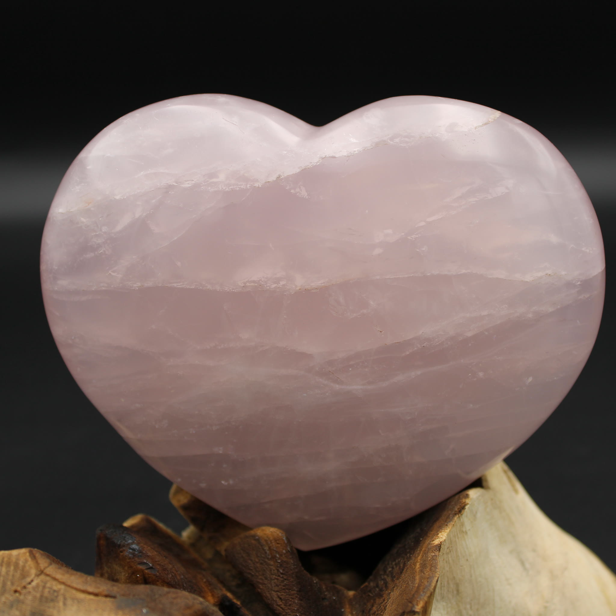 Das Herz der Sanftmut · Rosenquarz Herz · 890 g · Unikat – Bild 2