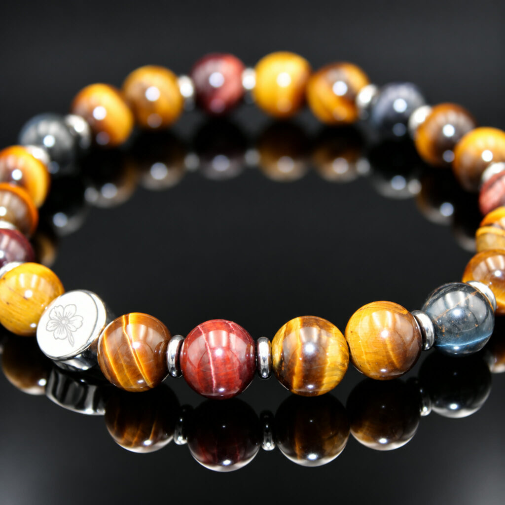 Armband Tigerauge 8 mm Perlen