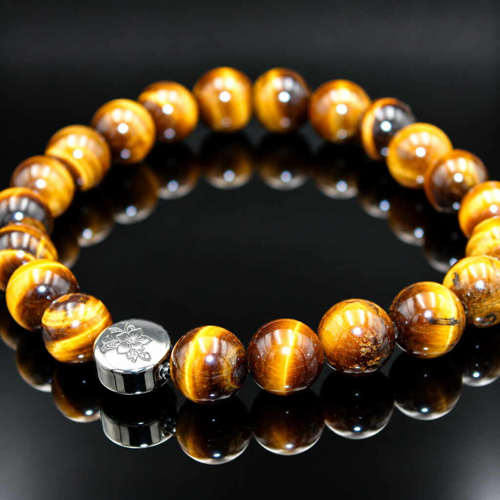Armband Tigerauge 8 mm Perlen