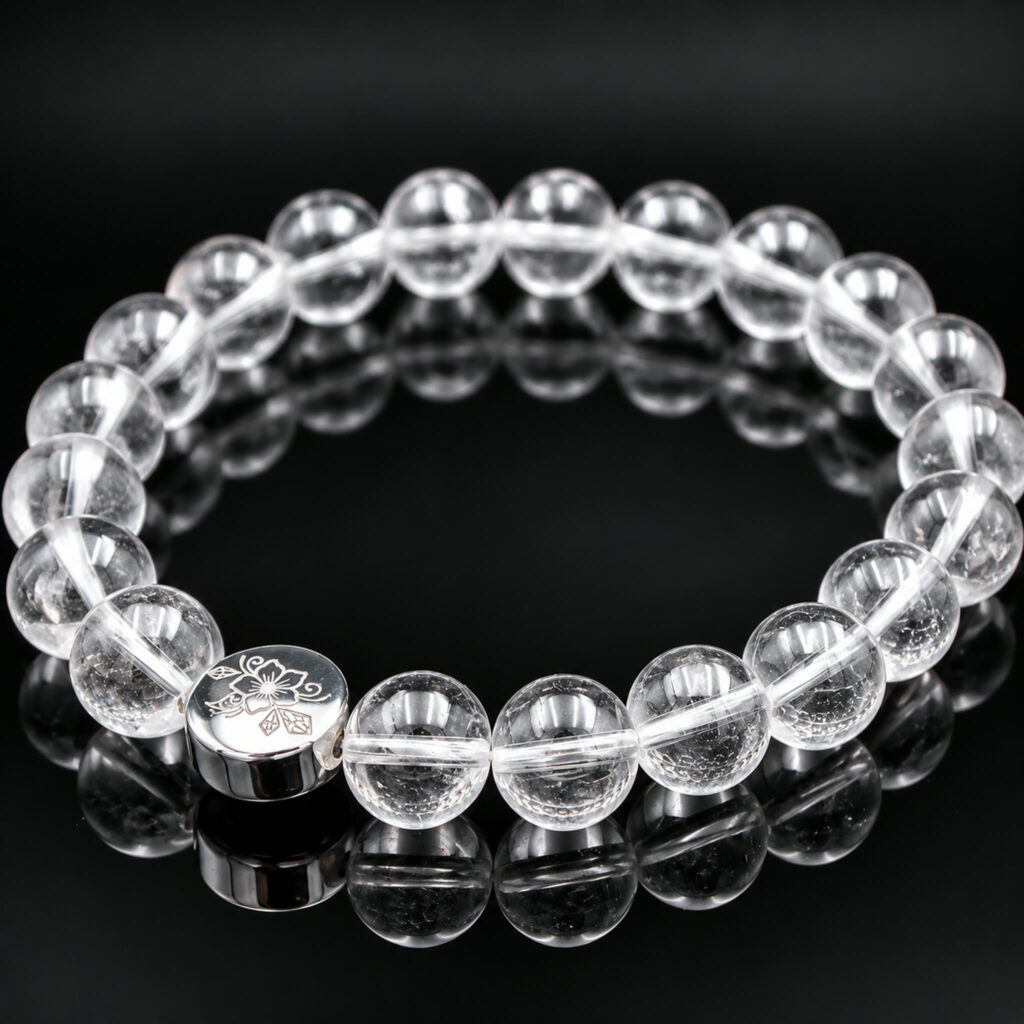 Armband Bergkristall 8 mm Perlen