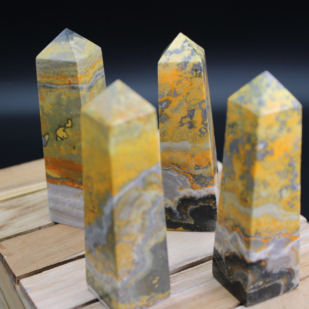 Bumblebee Jaspis Obelisk Unikat